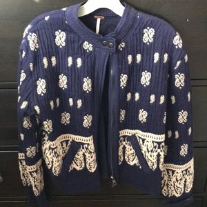 Free People dressy zip up